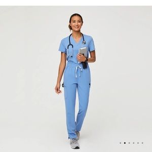 Ceil blue scrubs set from Figs